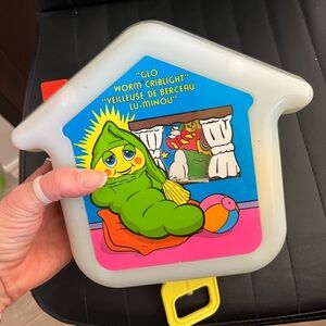 Vintage 1985 Playskool Glo Worm CribLight Night Music Box Baby Toy